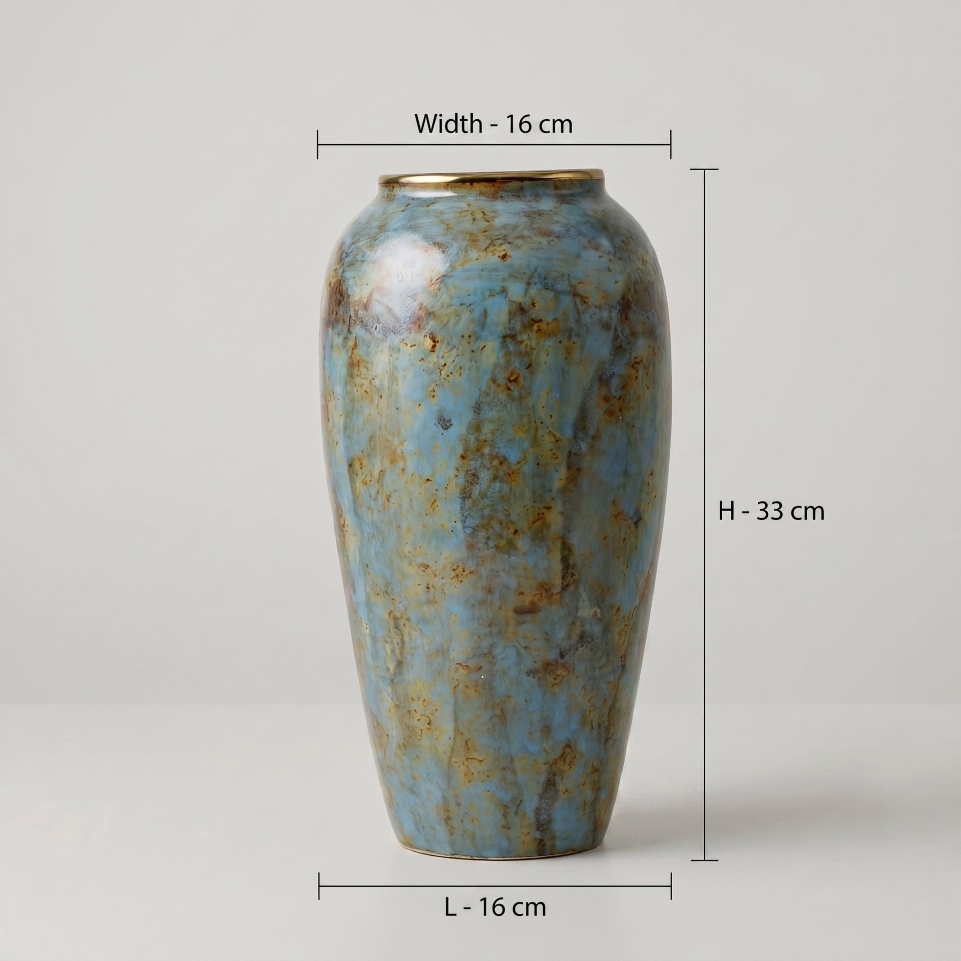 Stone Grey Large Ceramic Flower Vase By Zodiya