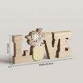 Wooden LOVE Sign Tabletop Decor by Zodiya