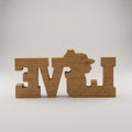 Wooden LOVE Sign Tabletop Decor by Zodiya