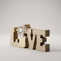 Wooden LOVE Sign Tabletop Decor by Zodiya