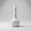 White Dual Handle Small Ceramic Vase By Zodiya