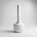 White Dual Handle Ceramic Bottle Vase By Zodiya