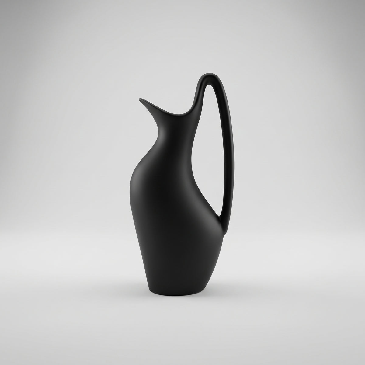 Small Black Ceramic Vase By Zodiya