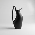 Small Black Ceramic Vase By Zodiya