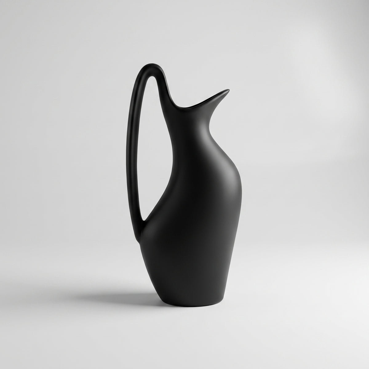 Small Black Ceramic Vase By Zodiya