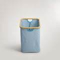 Light Blue Fabric Laundry Basket by Zodiya