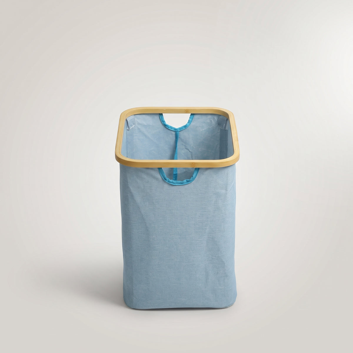 Light Blue Fabric Laundry Basket by Zodiya