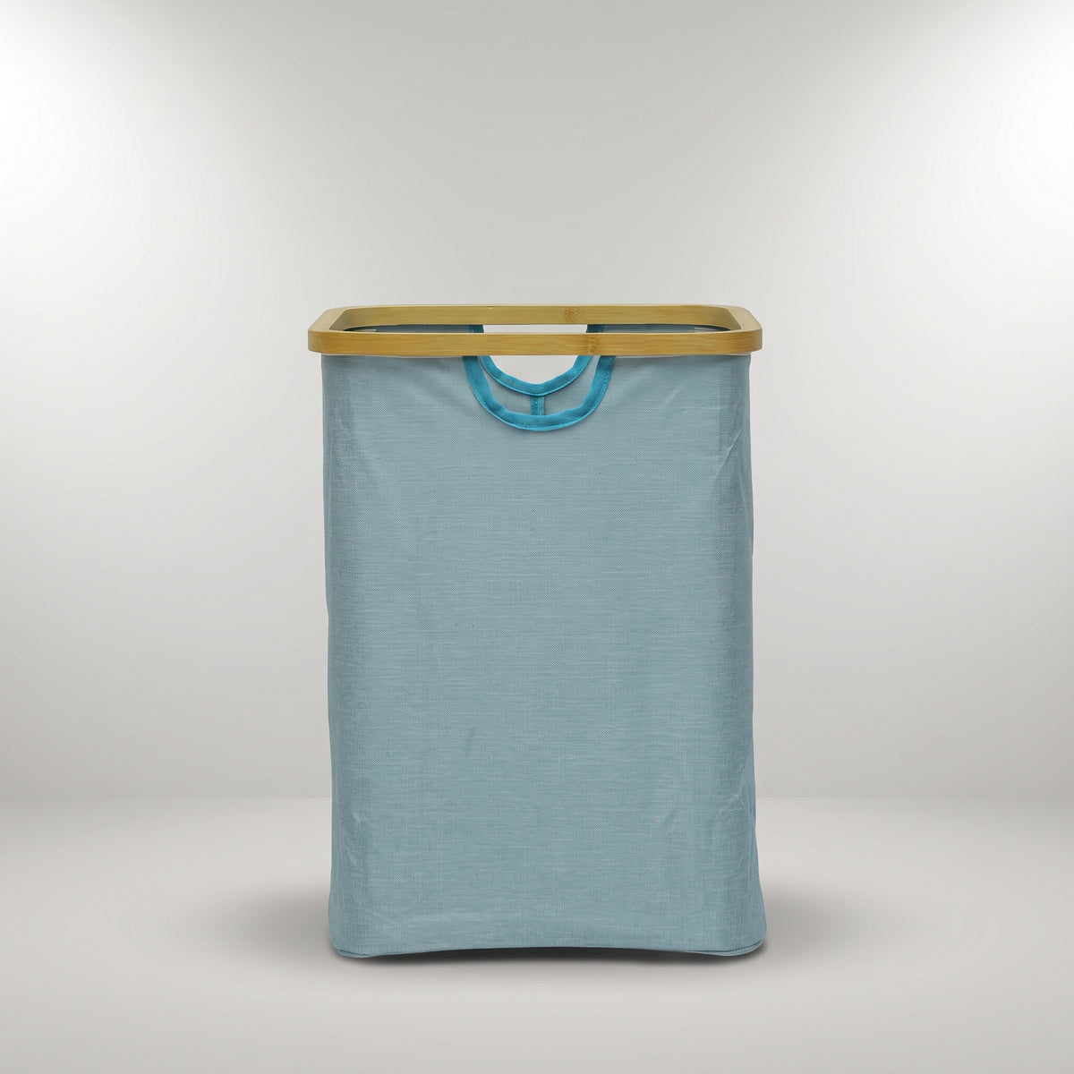 Light Blue Fabric Laundry Basket by Zodiya