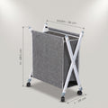 Rolling Foldable Laundry Basket by Zodiya