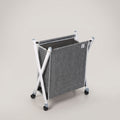 Rolling Foldable Laundry Basket by Zodiya
