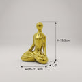 Small Gold Yoga Statue by Zodiya