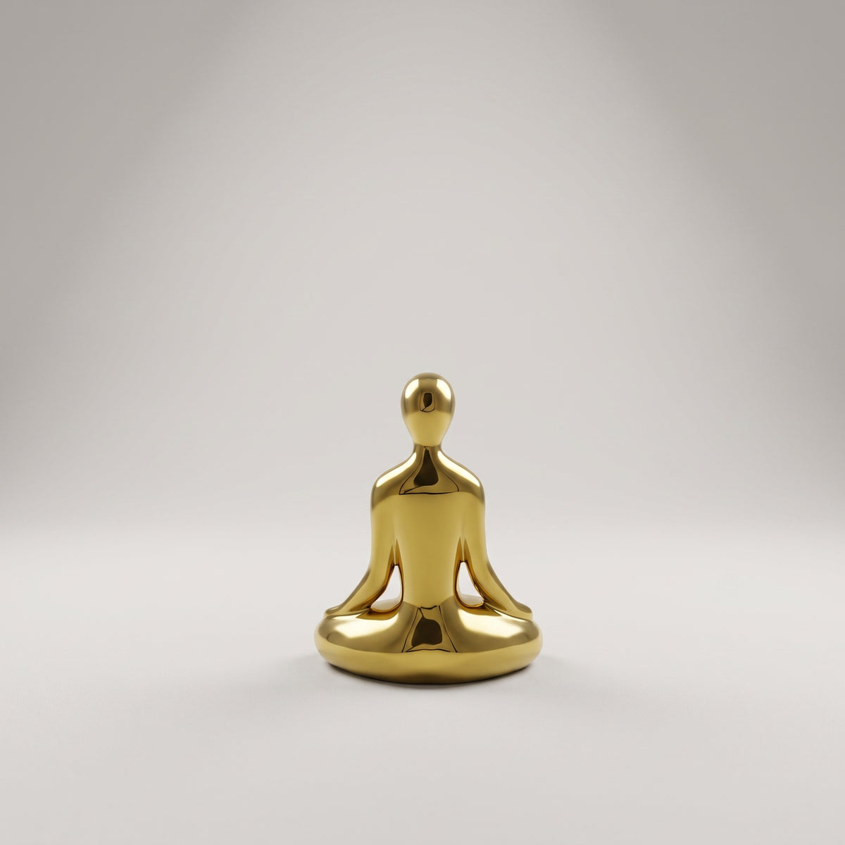 Small Gold Yoga Statue by Zodiya