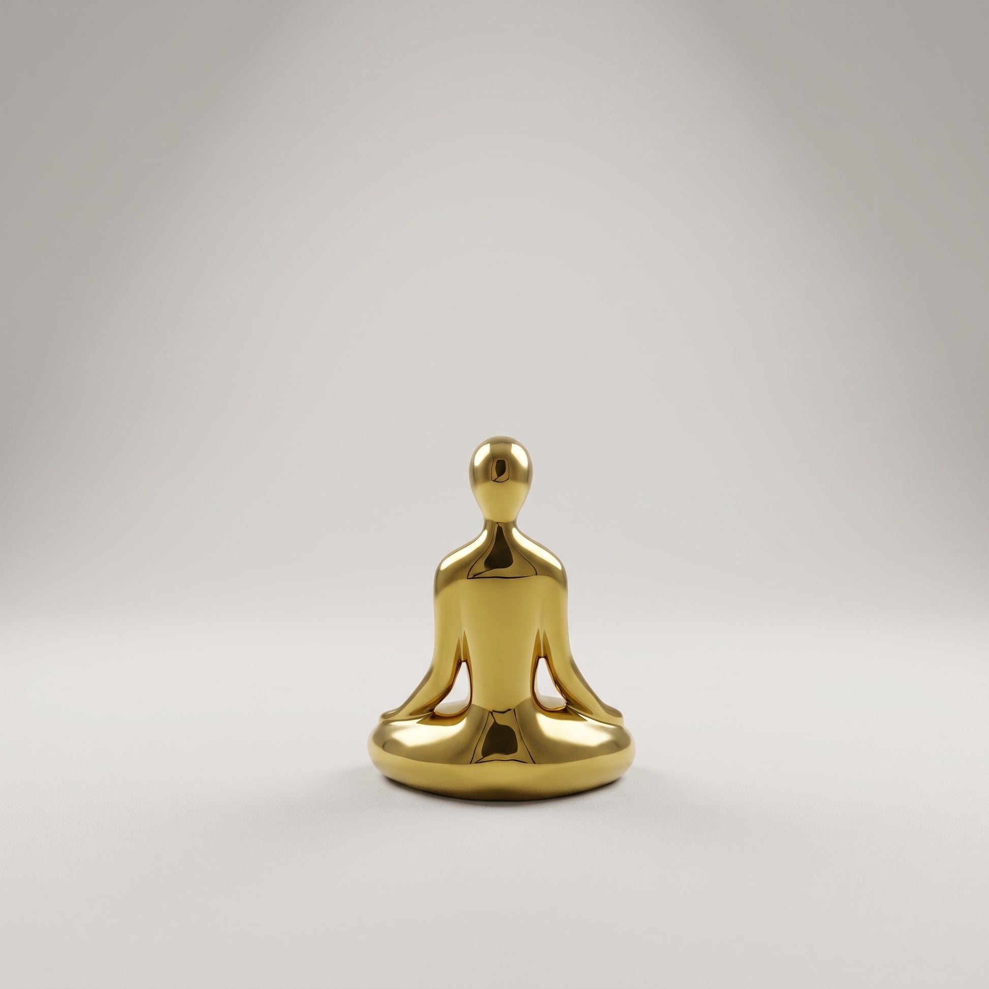 Small Gold Yoga Statue by Zodiya-3