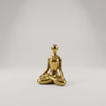 Small Gold Yoga Statue by Zodiya