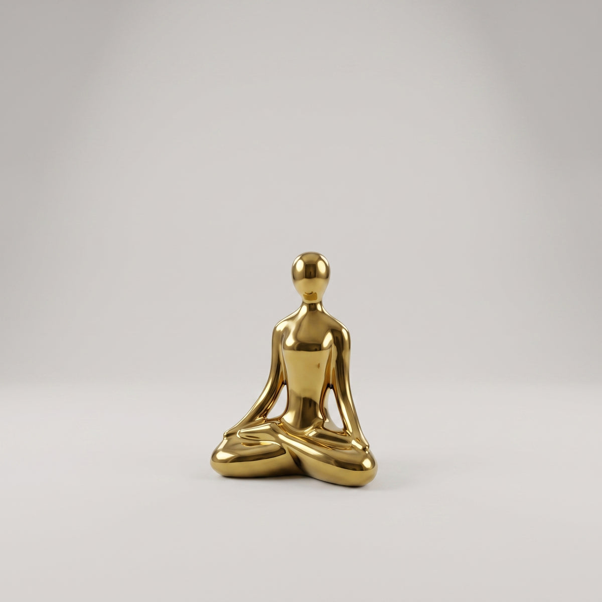 Small Gold Yoga Statue by Zodiya