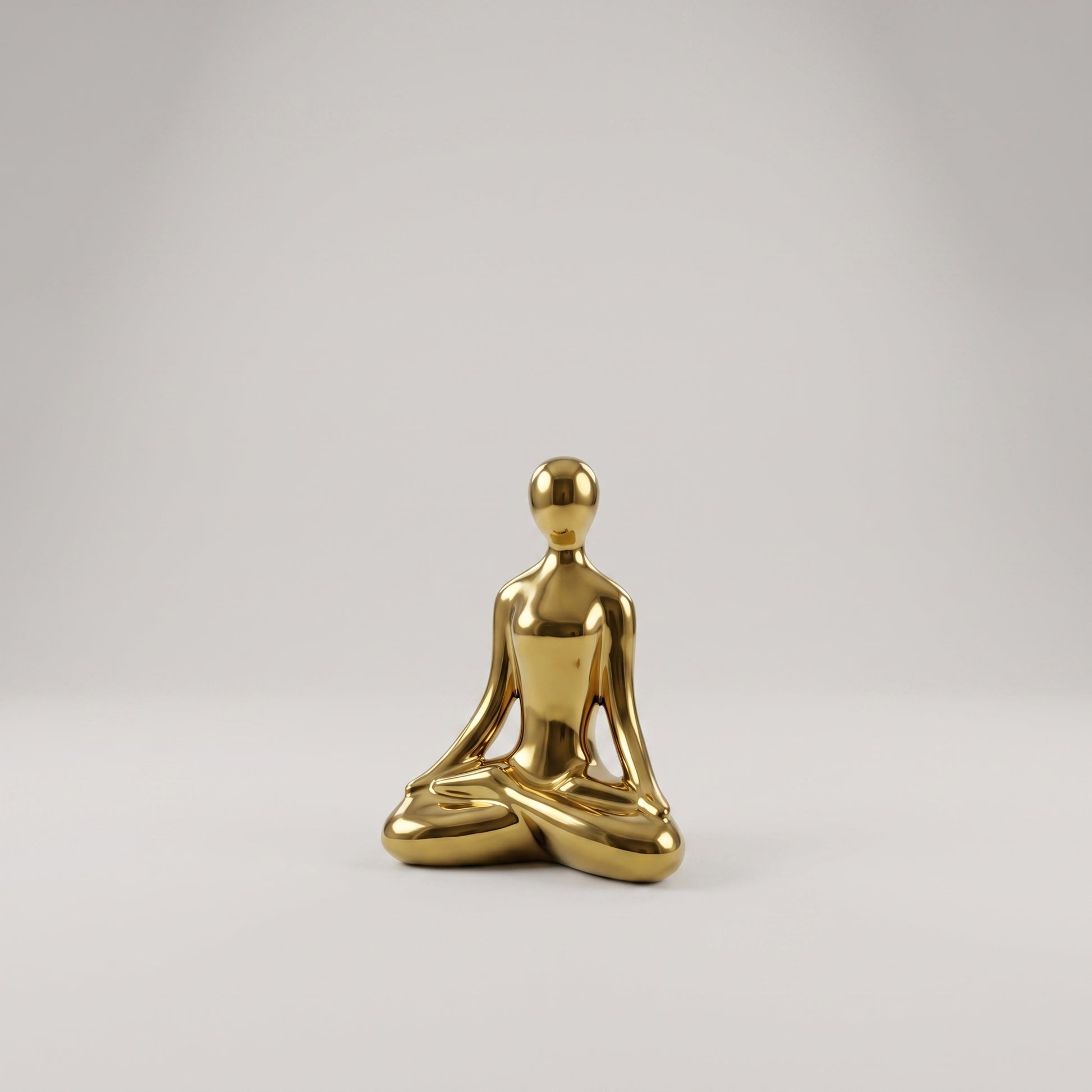 Small Gold Yoga Statue by Zodiya-5