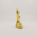 Gold Toned Metal Sculpture by Zodiya