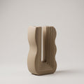 U-shape Wavy Ceramic Flower Vase By Zodiya