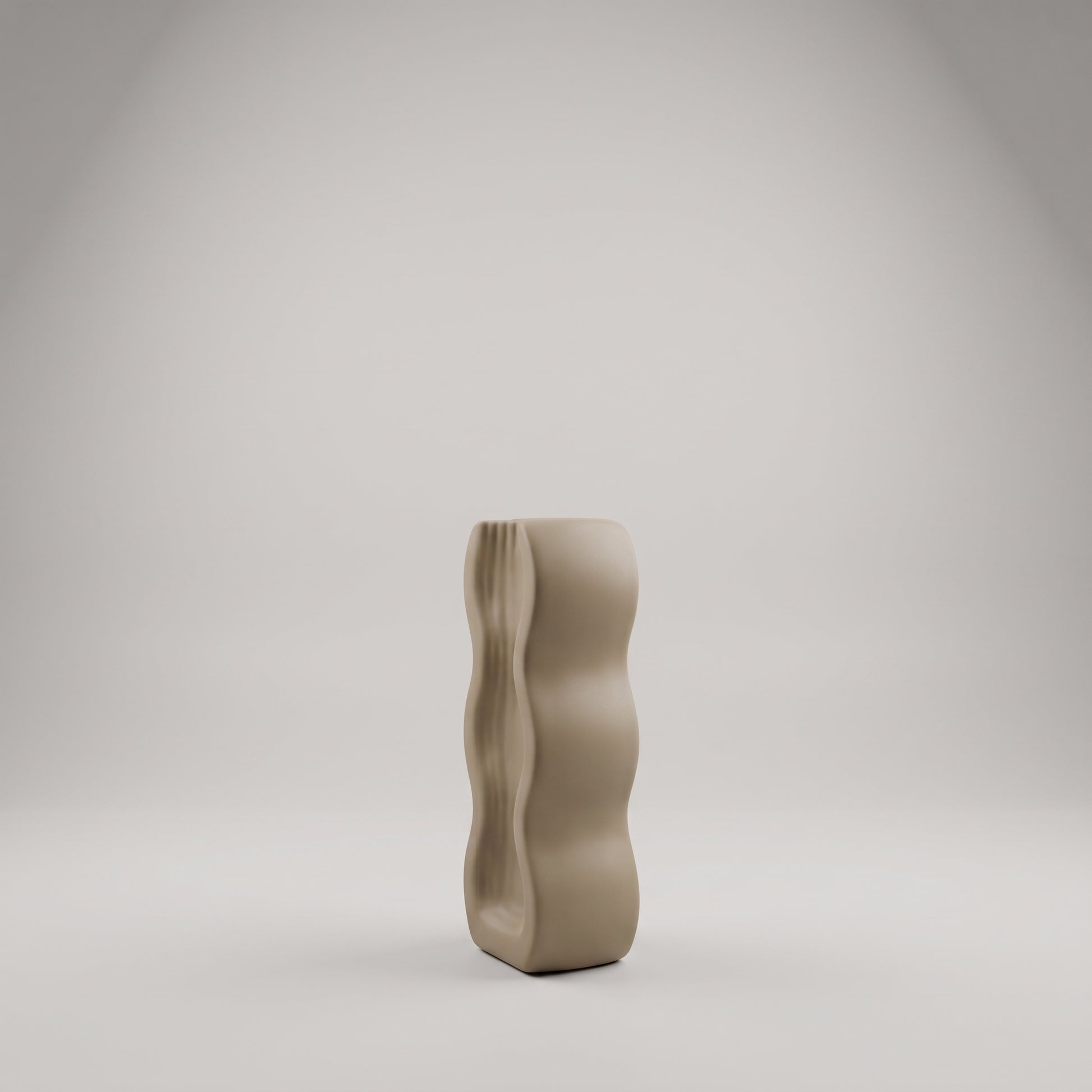 U-shape Wavy Ceramic Flower Vase By Zodiya-5