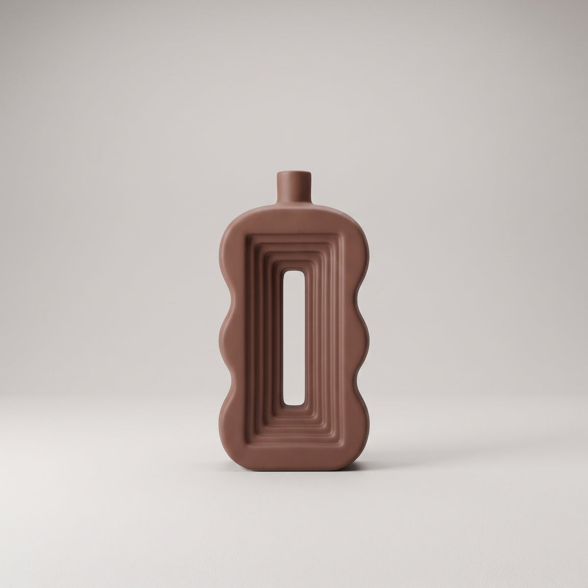 Terracotta Ceramic Flower Vase  By Zodiya