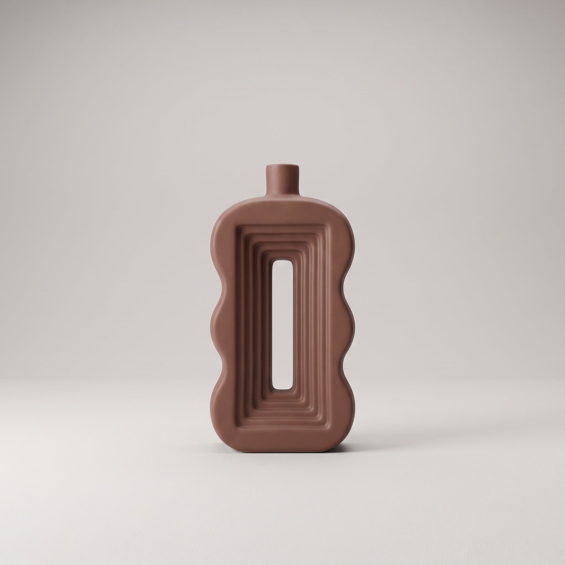 Terracotta Ceramic Flower Vase  By Zodiya-5
