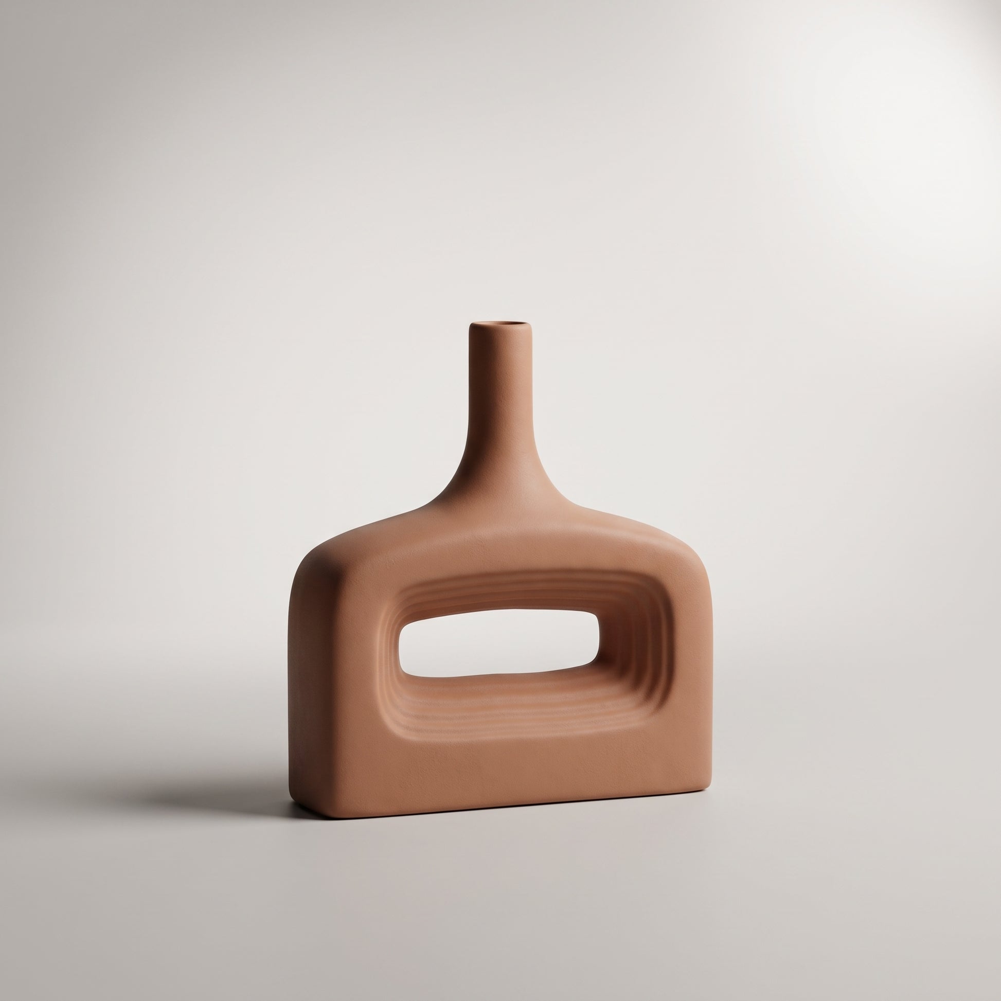 Central Cut-out Ceramic Flower Vase by Zodiya-8