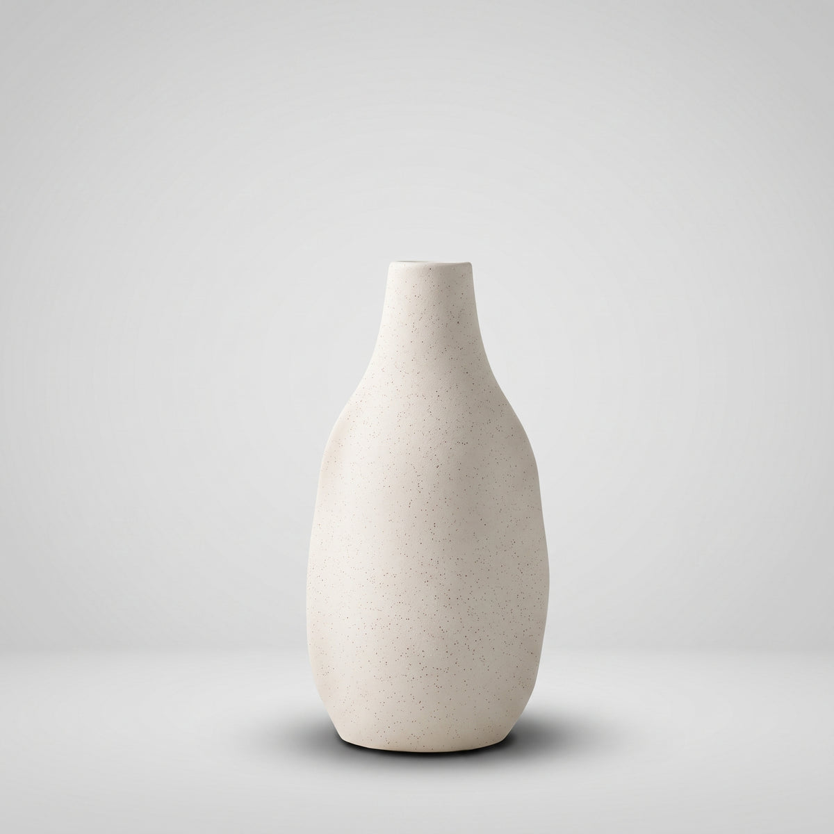 Beige Stone Ceramic Flower Vase (small) By Zodiya
