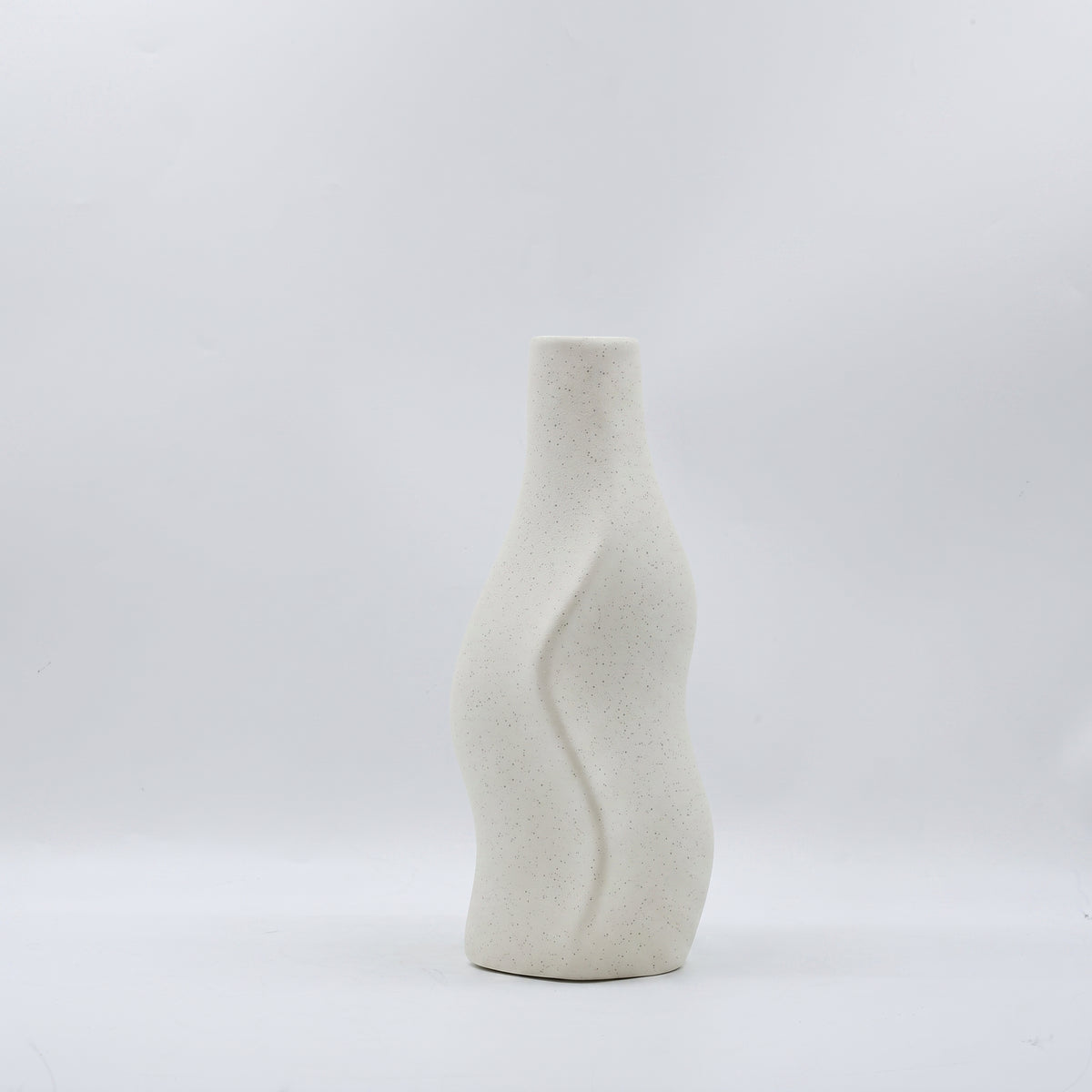 Beige Stone Ceramic Flower Vase (small) By Zodiya