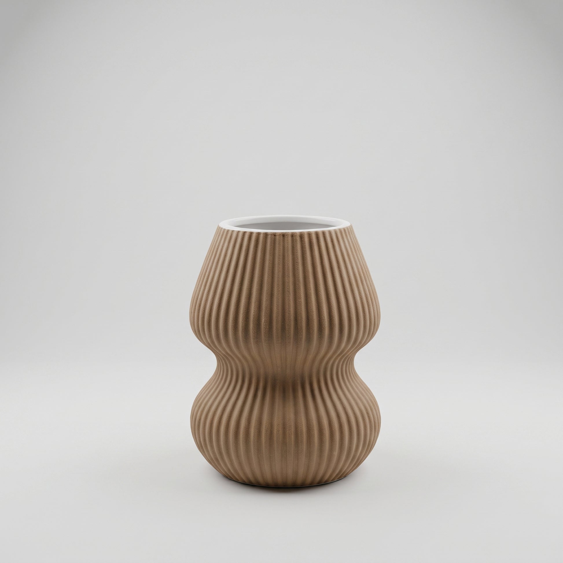 Brown Ceramic Vase By Zodiya-6
