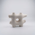 White Ceramic Sculpture Vase By Zodiya