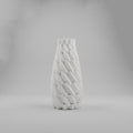 White Ceramic Flower Vase By Zodiya