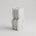 White Wavy Ceramic Flower Vase By Zodiya
