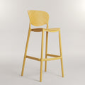 Sono Yellow Plastic Bar Chair By Zodiya