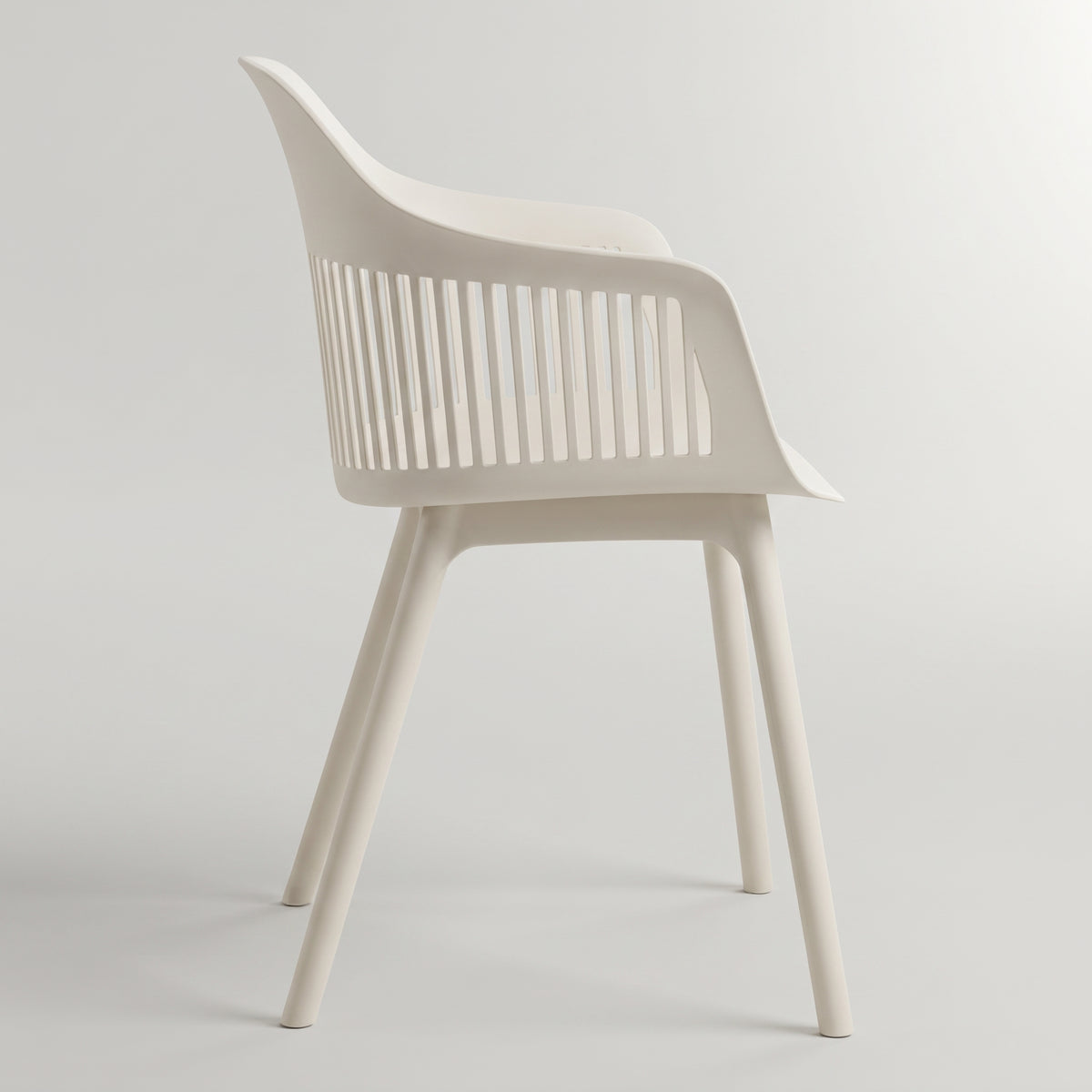Horch White Plastic Arm Chair by Zodiya