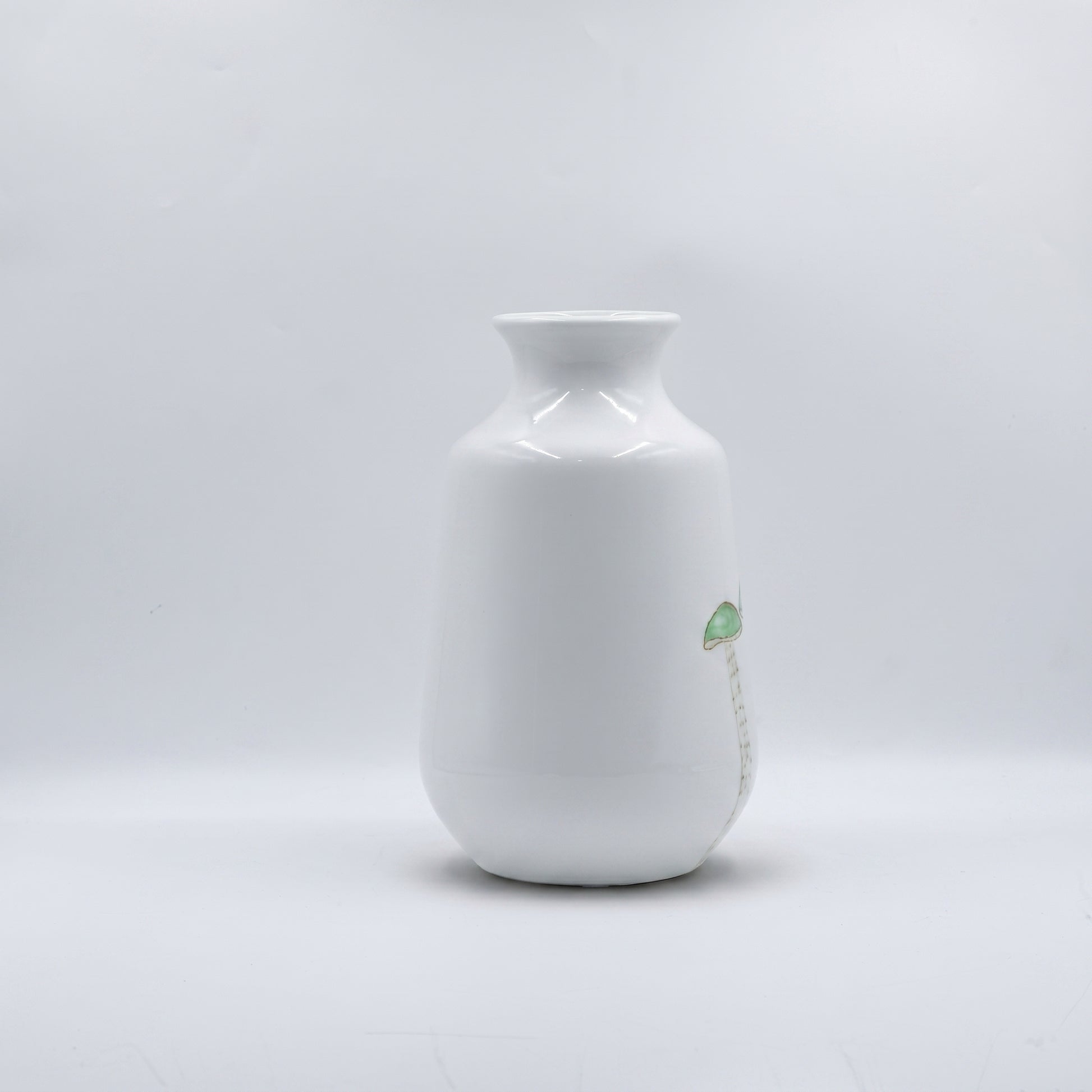 Green Mushroom Design Ceramic Flower Vase By Zodiya-3