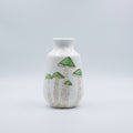 White Green Painted Ceramic Flower Vase By Zodiya