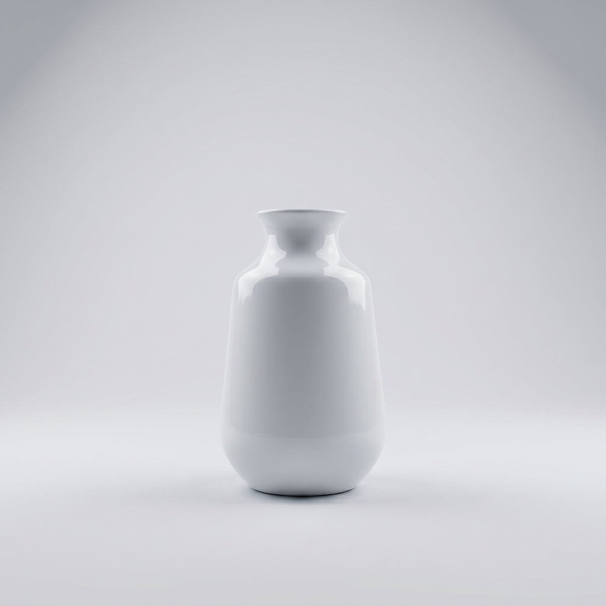 White Green Painted Ceramic Flower Vase By Zodiya