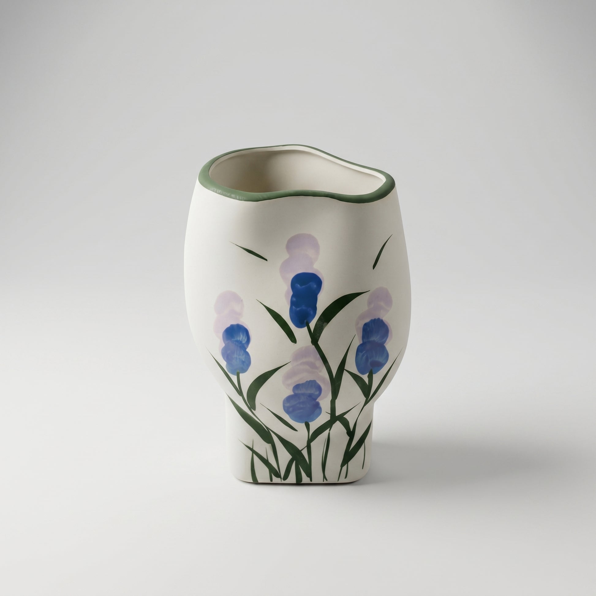 Floral and White Large Ceramic Flower Vase By Zodiya-6