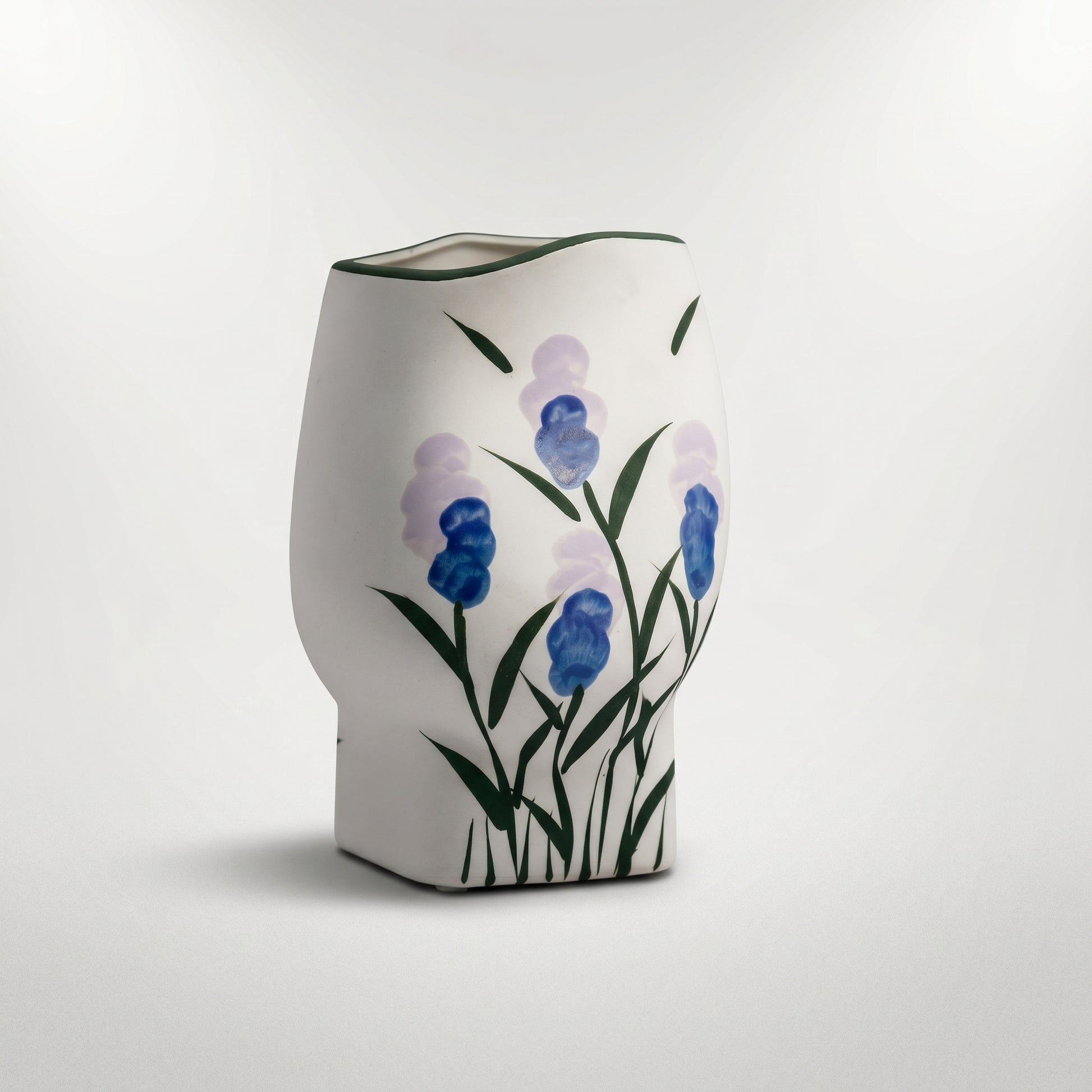 Floral and White Large Ceramic Flower Vase By Zodiya-3
