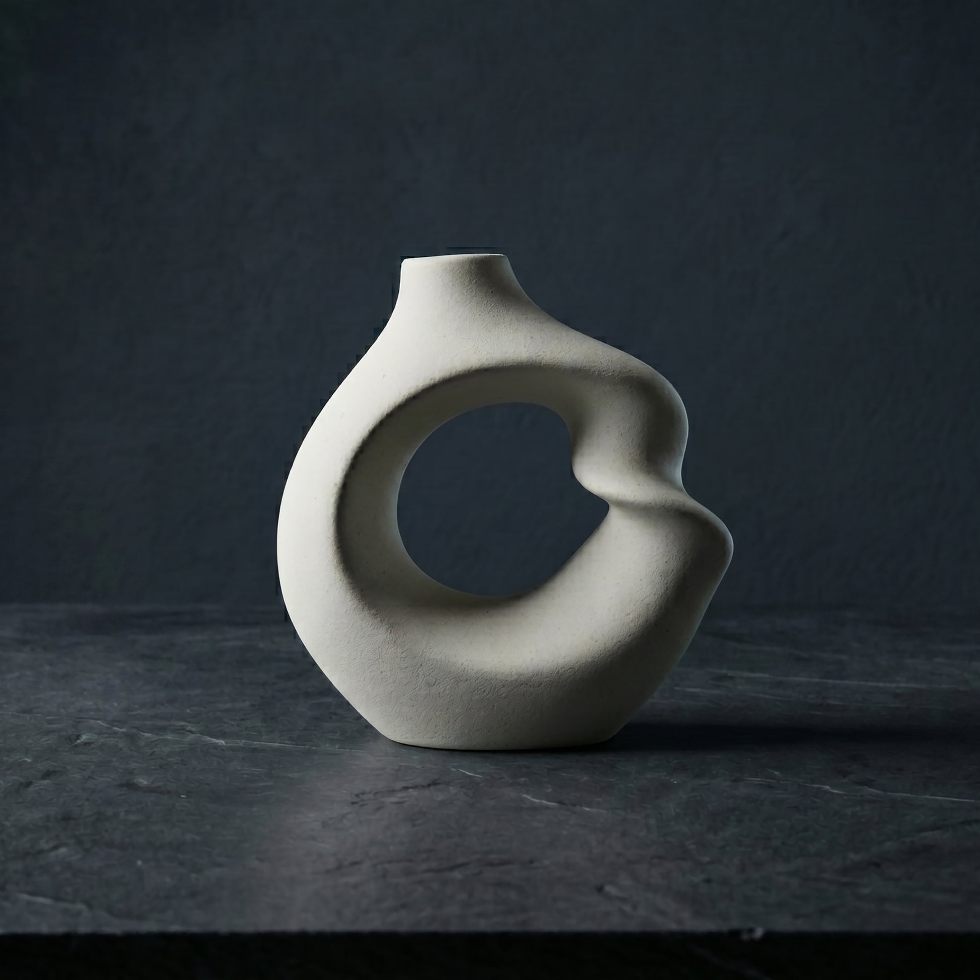 Abstract Ceramic Flower Vase by Zodiya-1