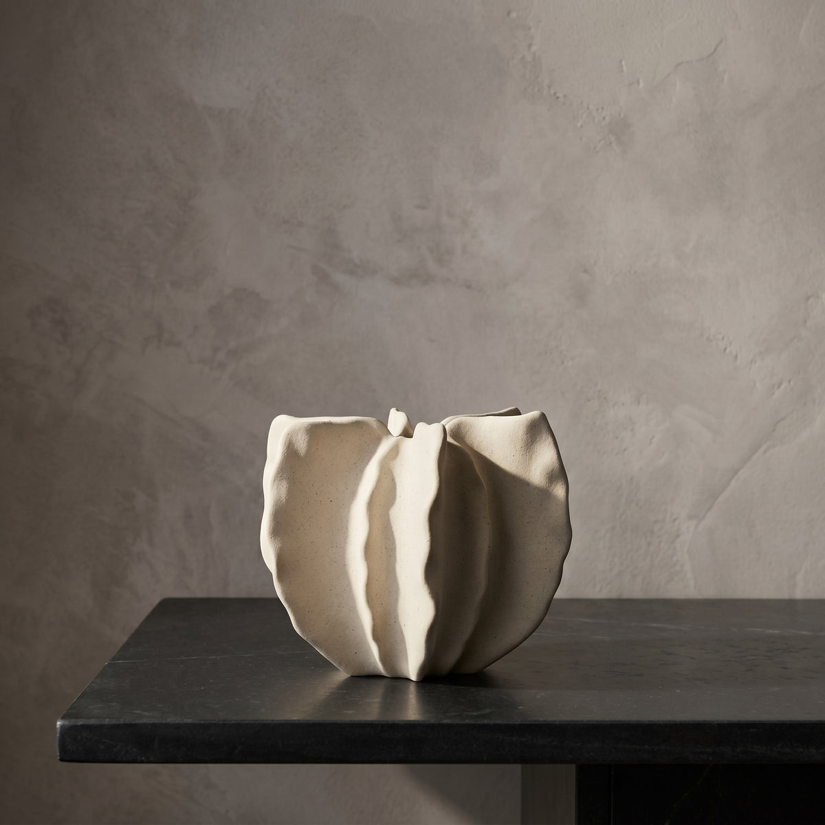 Off-white Cactus Ceramic Vase (small) By Zodiya