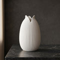 White Tulip Ceramic Flower Vase By Zodiya