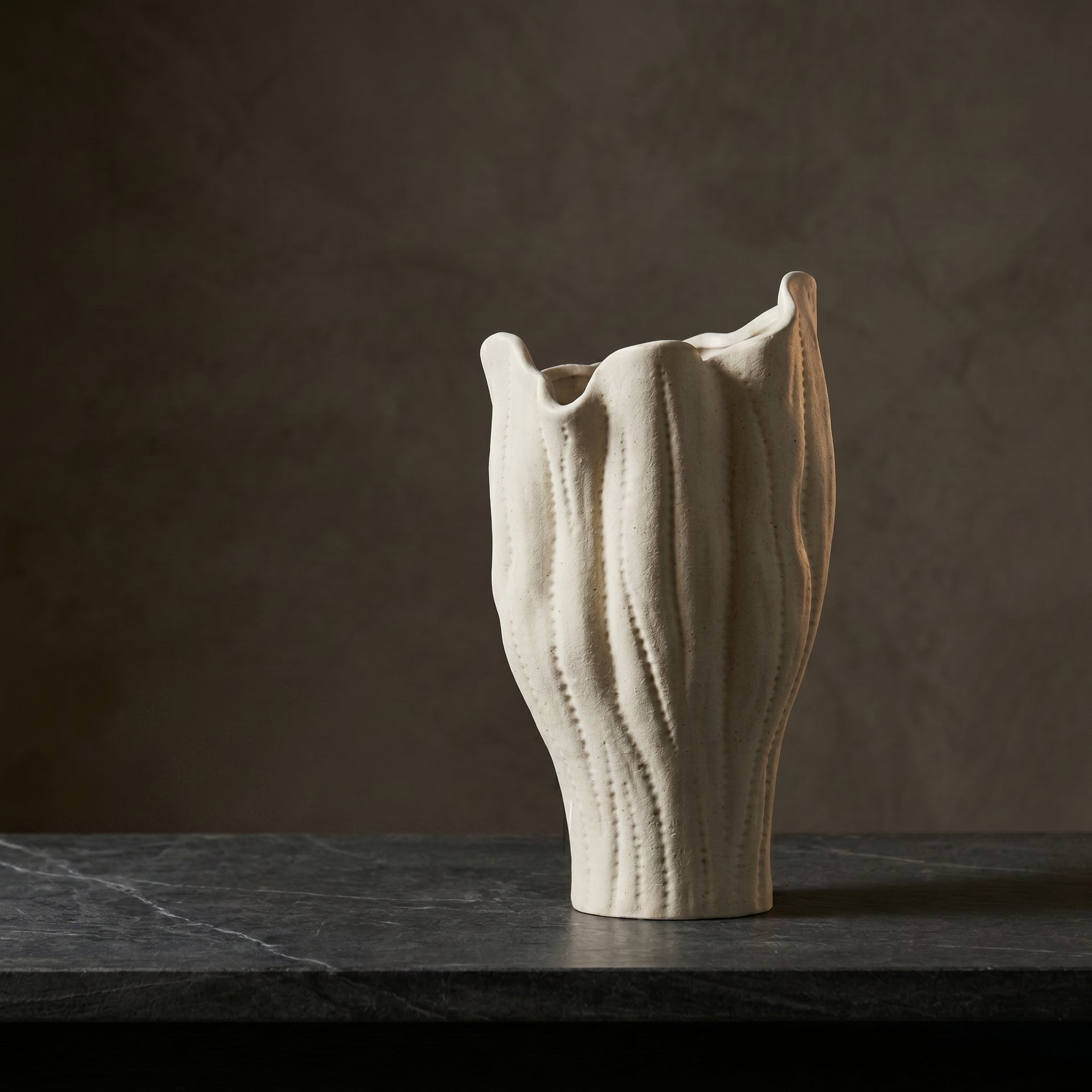 Ceramic Vase with Texture Design by Zodiya