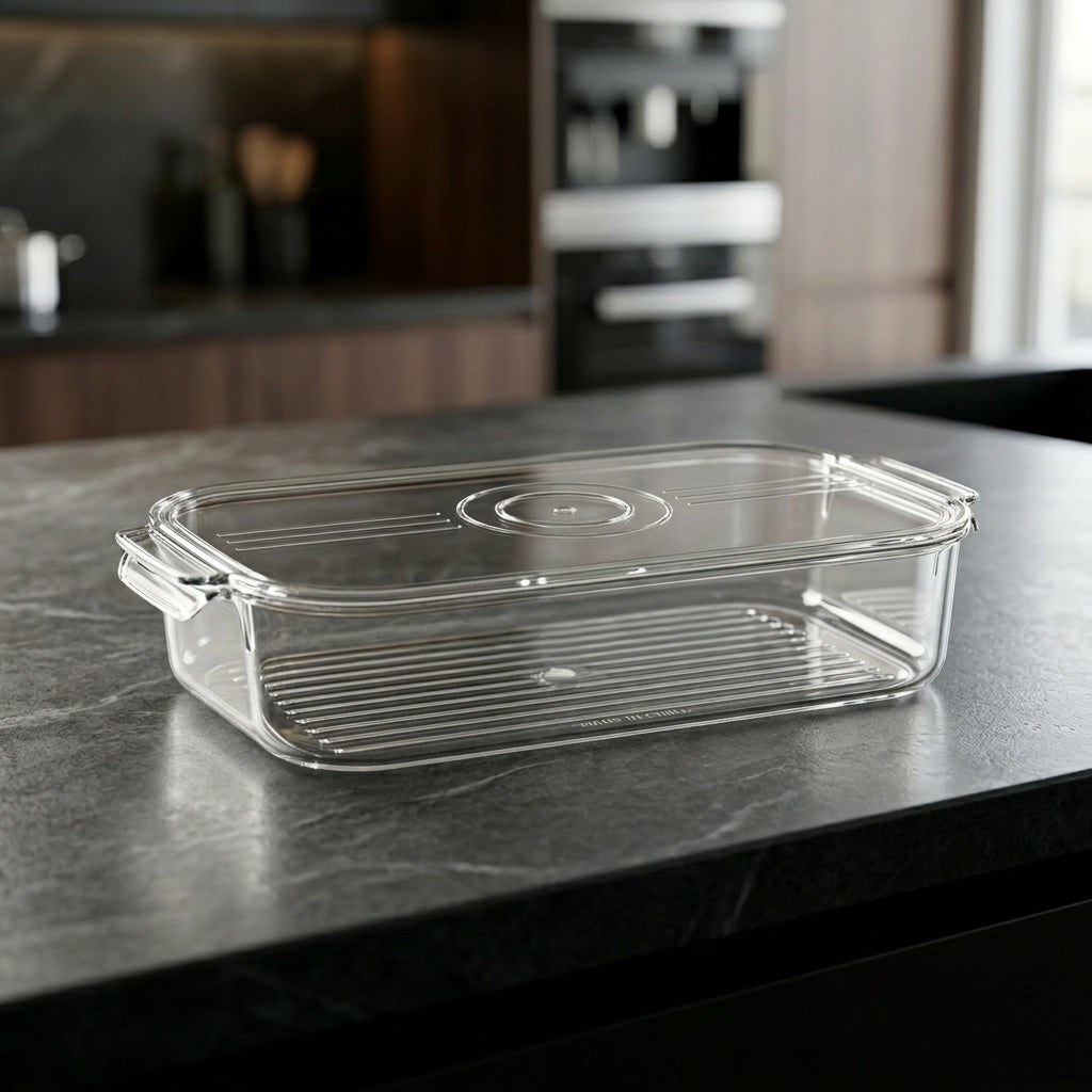 Refrigerator Storage Box With Lid By Zodiya
