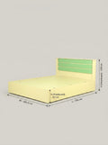 Lormier Engineered Wood White King Size Bed With Storage By Zodiya