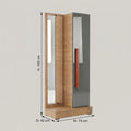 Tall Dressing Table with Mirror & Grey Cabinet by Zodiya