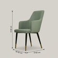 Grey Dining Arm Chair By Zodiya