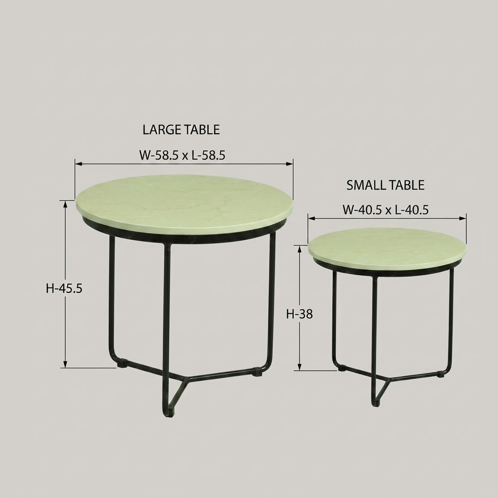 Round Nesting Coffee Table by Zodiya