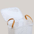 White Plastic Storage Basket by Zodiya