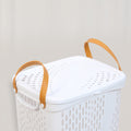 White Plastic Storage Basket by Zodiya